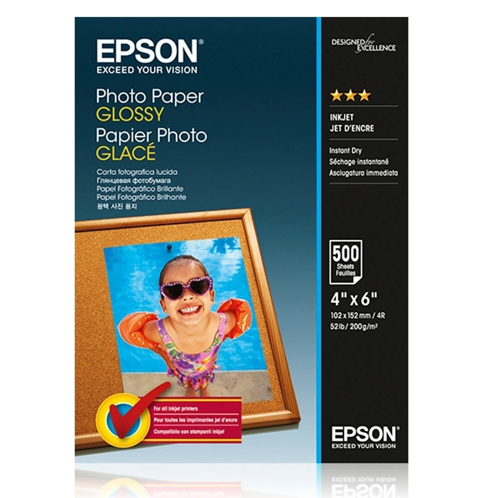 Epson 13x18cm White Glossy Photo Paper 50 Sheets