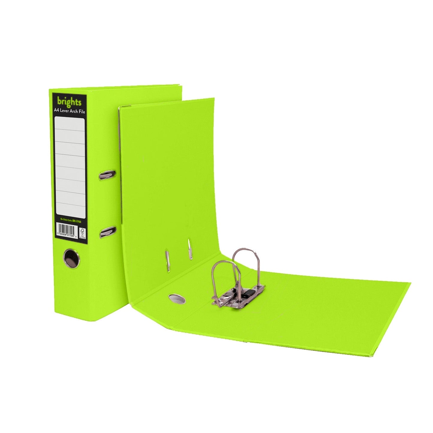 Pukka Pads A4 Green Brights Lever Arch File (BR-7760)