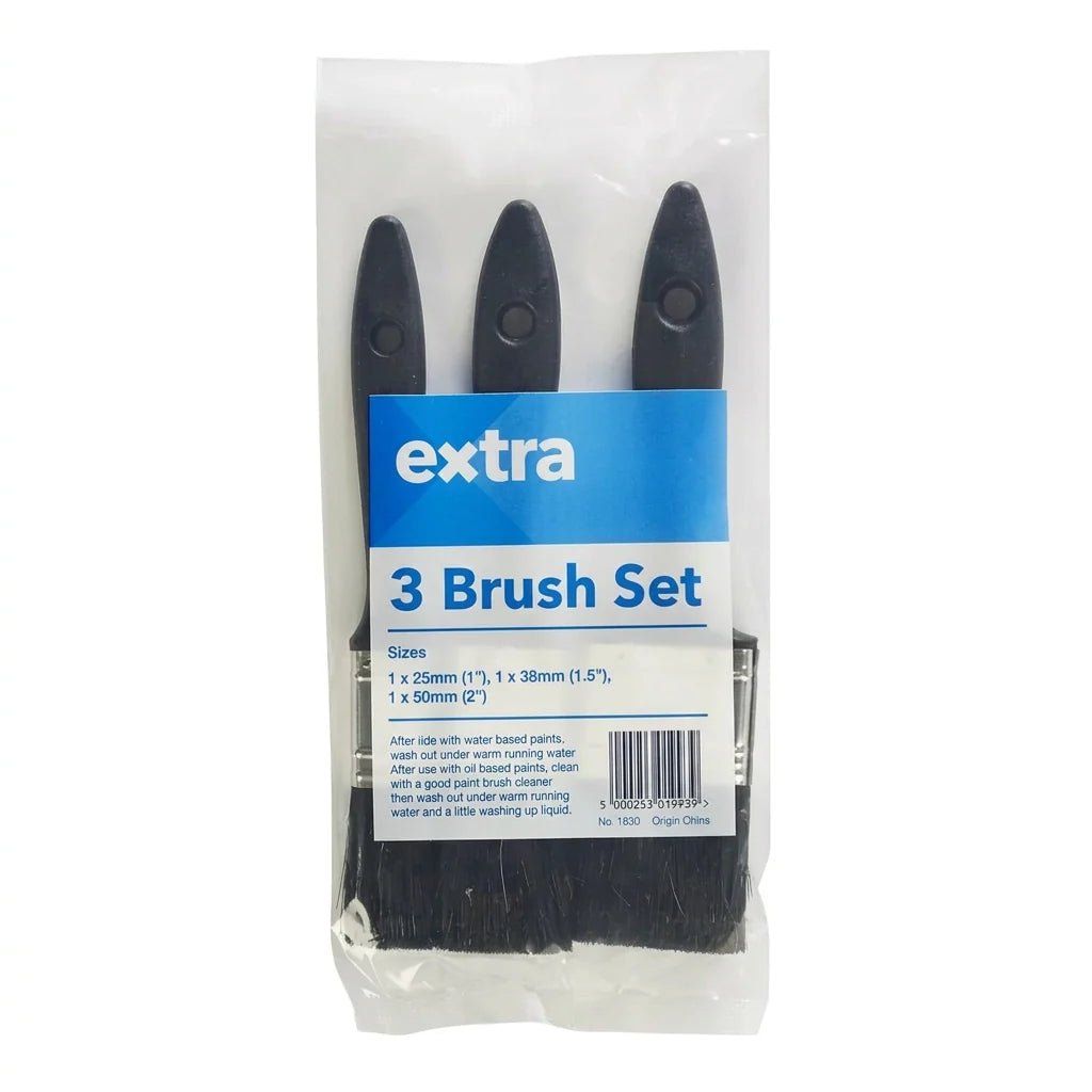 Harris Extra Paint Brush Set 3 Pack