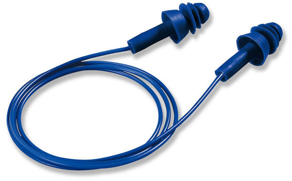Uvex Whisper+ Detectable Corded Ear Plugs Blue Pack 50's
