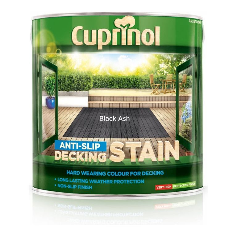 Cuprinol Anti Slip Decking Stain Black Ash 2.5L