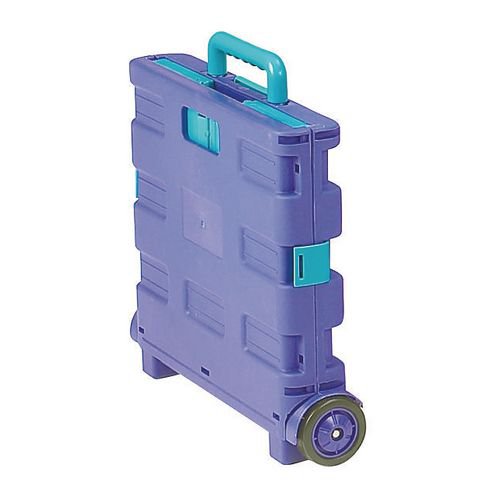 Folding Container Trolley Blue /Green 356684