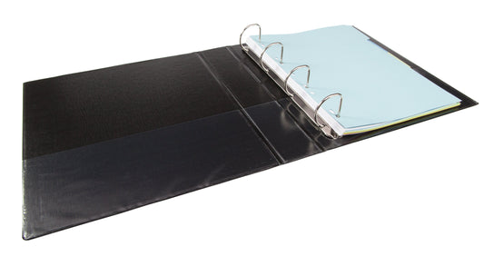Elba Panorama Presentation Ring Binder Polypropylene 4 D-Ring A4 40mm Rings Black (Pack 6) - 400008417