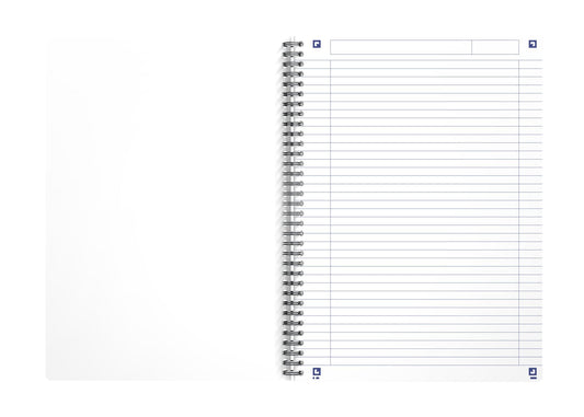 Oxford Office Wirebound Notebook My Rec Up A4 Ruled 180 Pages Green 400166099