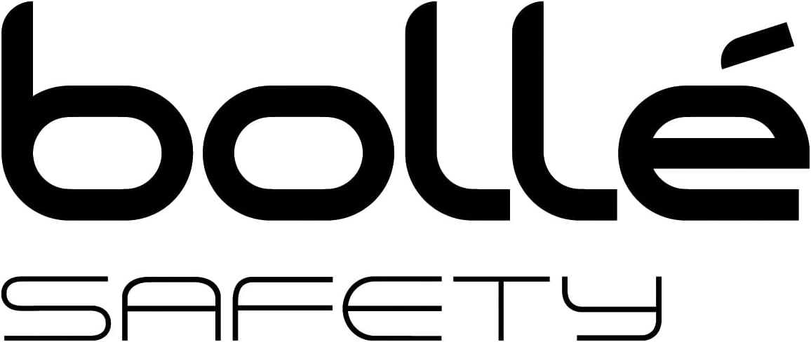 Bolle RUSHPSF Rush Glasses PC with Tipgrip Anti-Scratch and Fog Lens, Black/Smoke