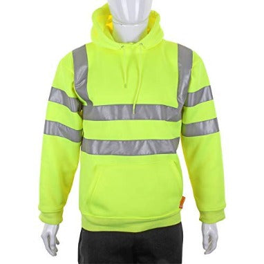 Beeswift Pull on Hoody Hi Visibility, Saturn Yellow {All Sizes}