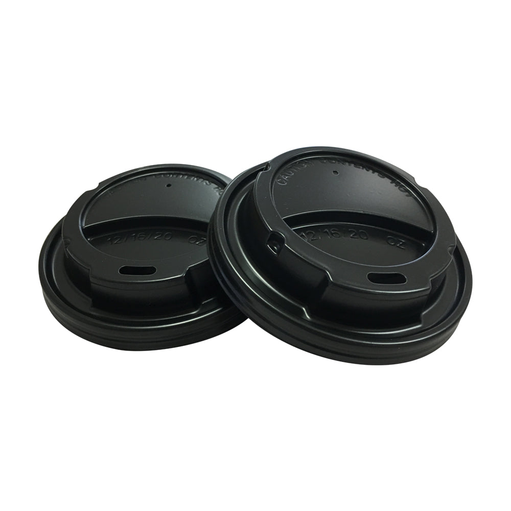 Belgravia 10oz - 16oz Black Sip Through Lids 100s