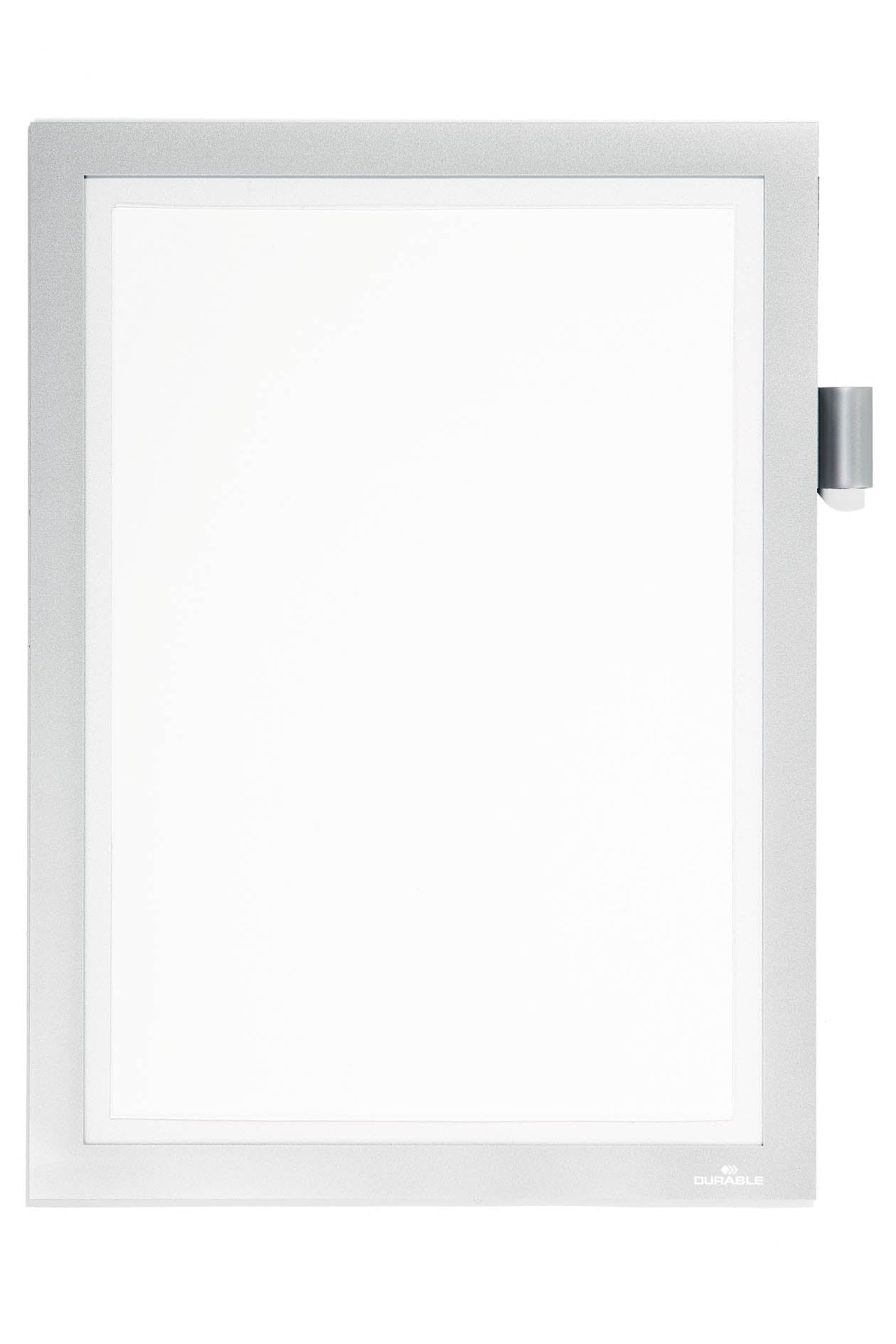Durable Duraframe Note Magnetic Display Frame Self Adhesive A4 Silver - 499323