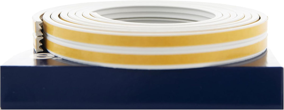 E Strip Self-Adhesive Rubber Seal – 5m Roll - Draught Excluder for Doors & Windows