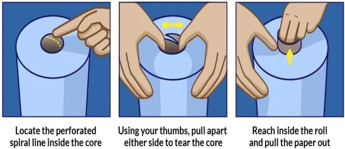 Janit-X Eco 100% Recycled XL Centrefeed Rolls Blue 6 x 150m CHSA Accredited