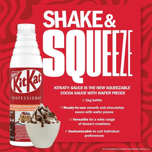 KitKat Squeezable Cocoa Sauce With Wafer Pieces 1kg