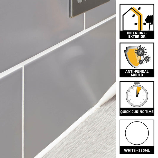 Everbuild General Purpose Silicone White 280ml