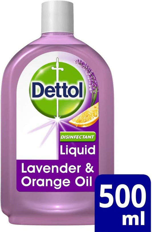 Dettol Disinfectant Liquid Lavender & Orange Oil 500ml - UK BUSINESS SUPPLIES