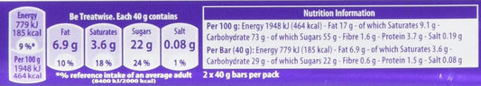 Cadbury Double Duo Decker Chocolate Bars - 74.6g (Box of 32)