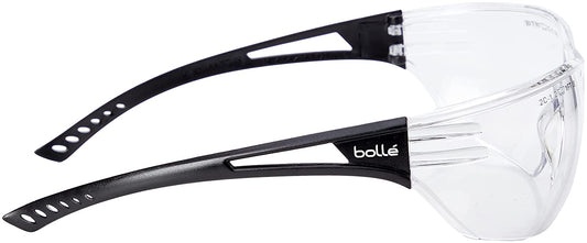 Bolle SLAPSI Slam Spectacles PC Frame Anti-Scratch and Fog Lens, Clear/Black