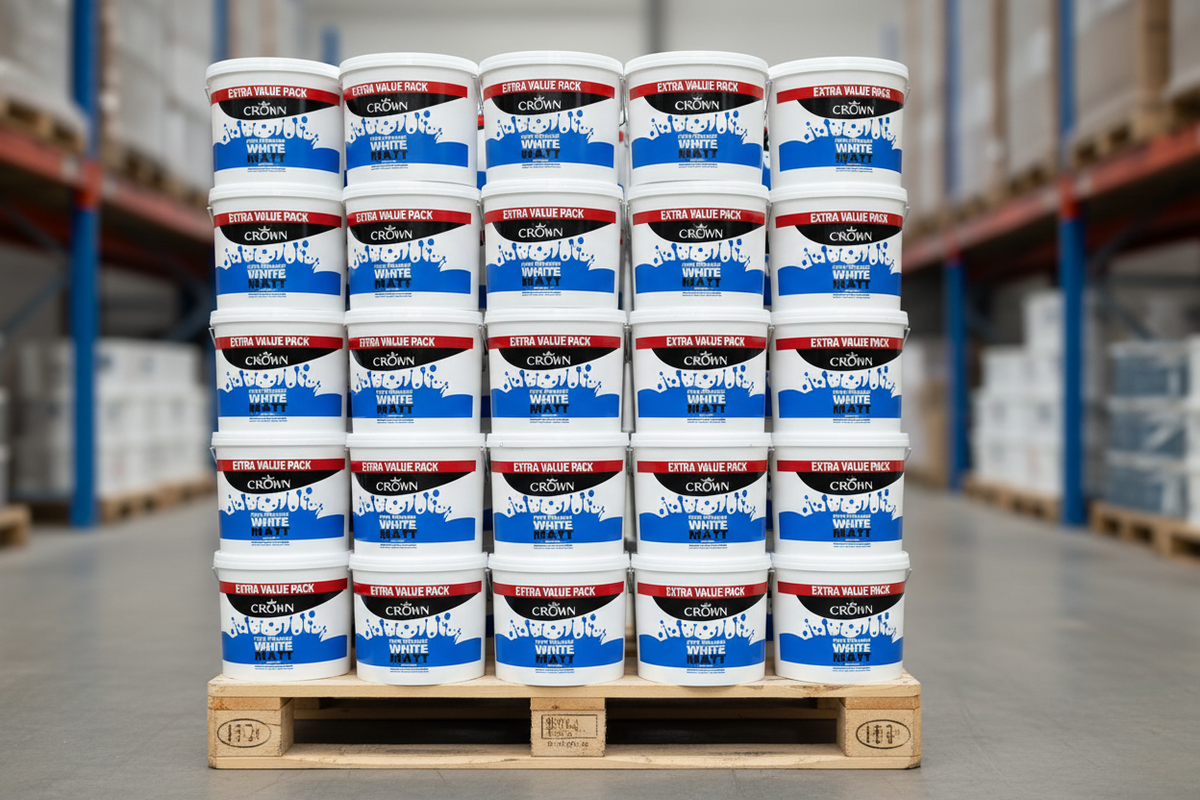 CROWN Matt Emulsion Paint 7.5L Pure Brilliant White