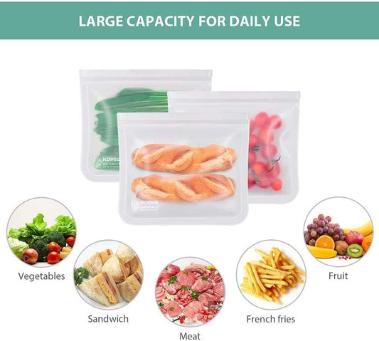 Ziploc Freezer Variety Bags | 4 Sizes | Microwave Compliant | 347 Pack