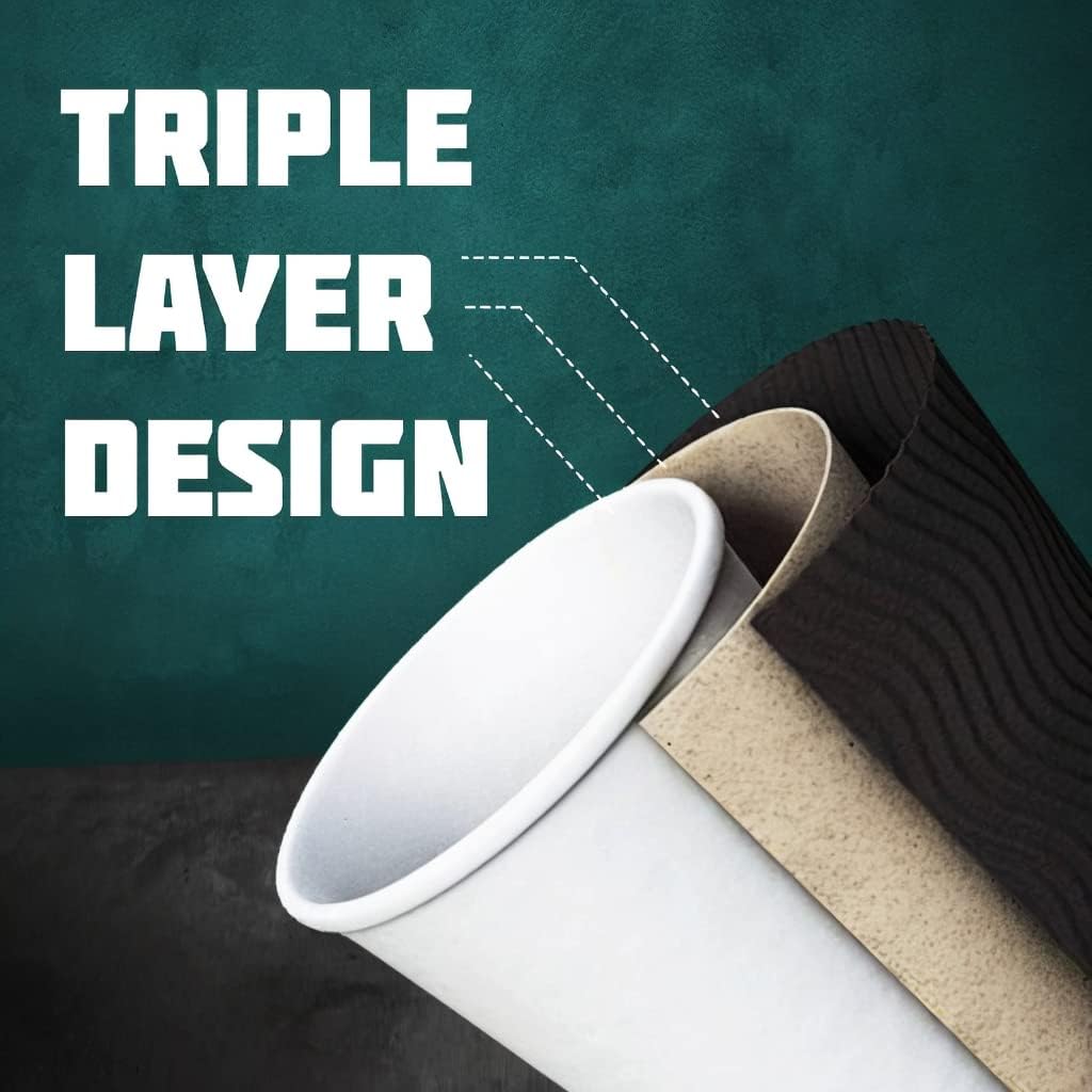 Belgravia 12oz/35cl Triple Walled Black Ripple Cups 25's