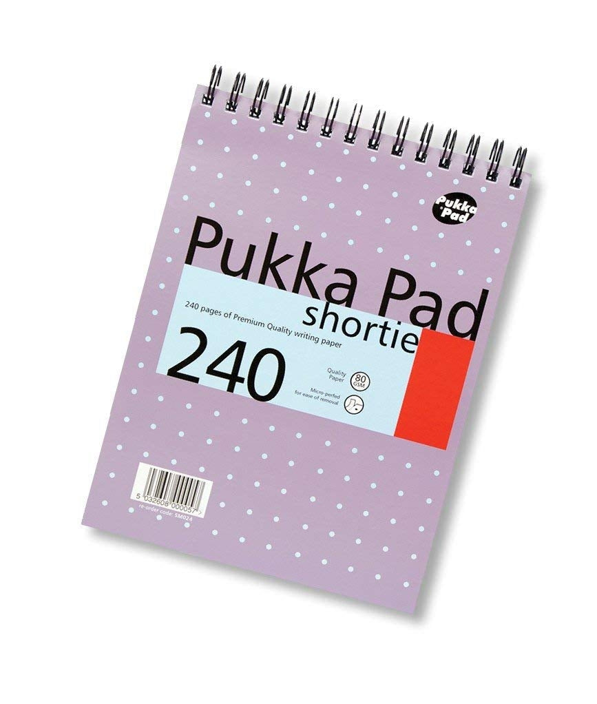 Pukka Pads A5 Shortie Wirebound Writing Pad 80gsm {3 pack}