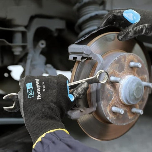 Honeywell CoreShield Steel Black Liner Smooth Nitrile Coating Cut Level A5/E Gloves Size S-XXL