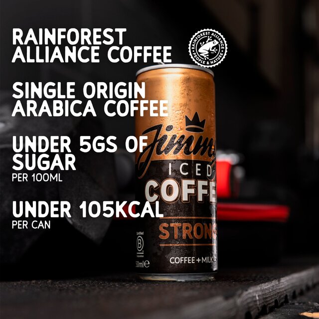 Jimmys Iced Coffee Strong Cans 12x250ml