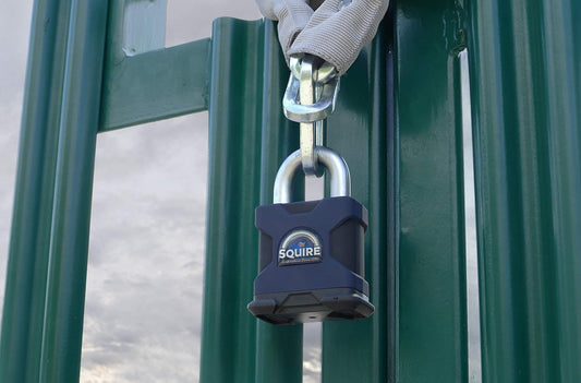 Henry Squire Stronghold P5 Cylinder Open Shackle Steel Padlock, 50mm (Length)