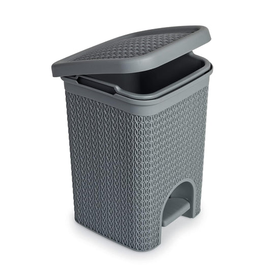 Fixtures Lace Design 5L Pedal Bin Grey