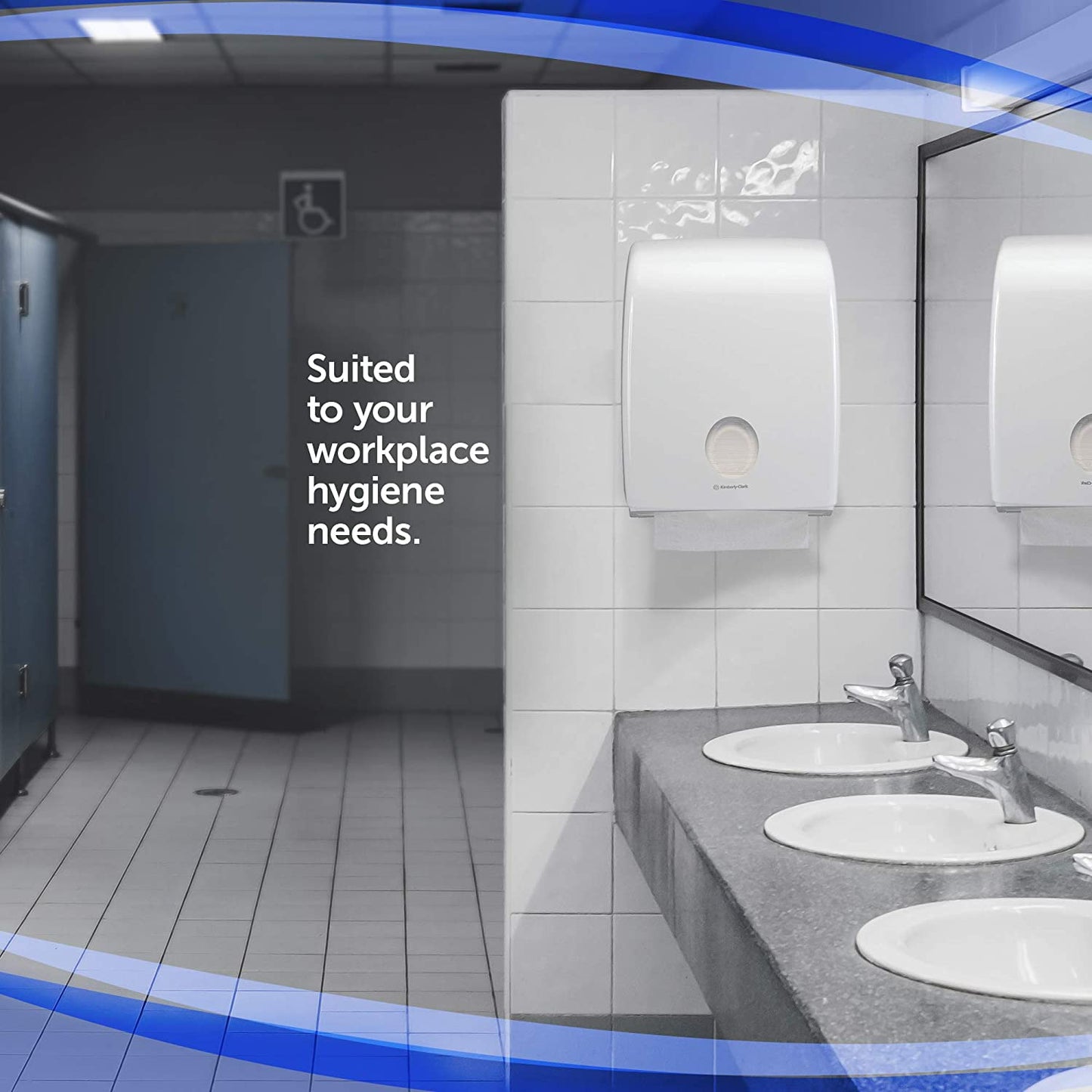 Aquarius Hand Towel Dispenser 6945 Plastic White