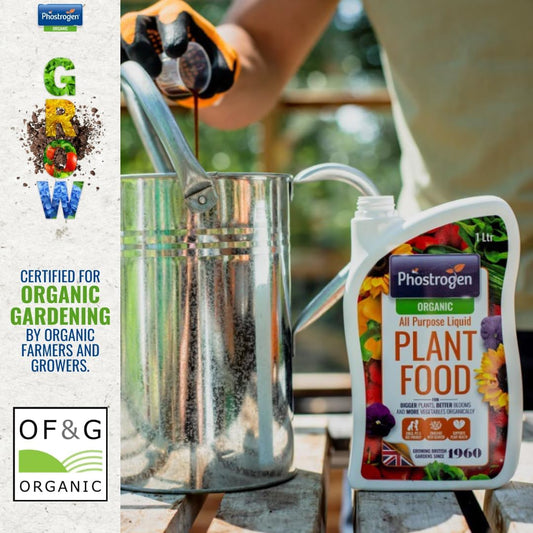Phostrogen Organic All Purpose Liquid Plant Food, 1L - All Purpose