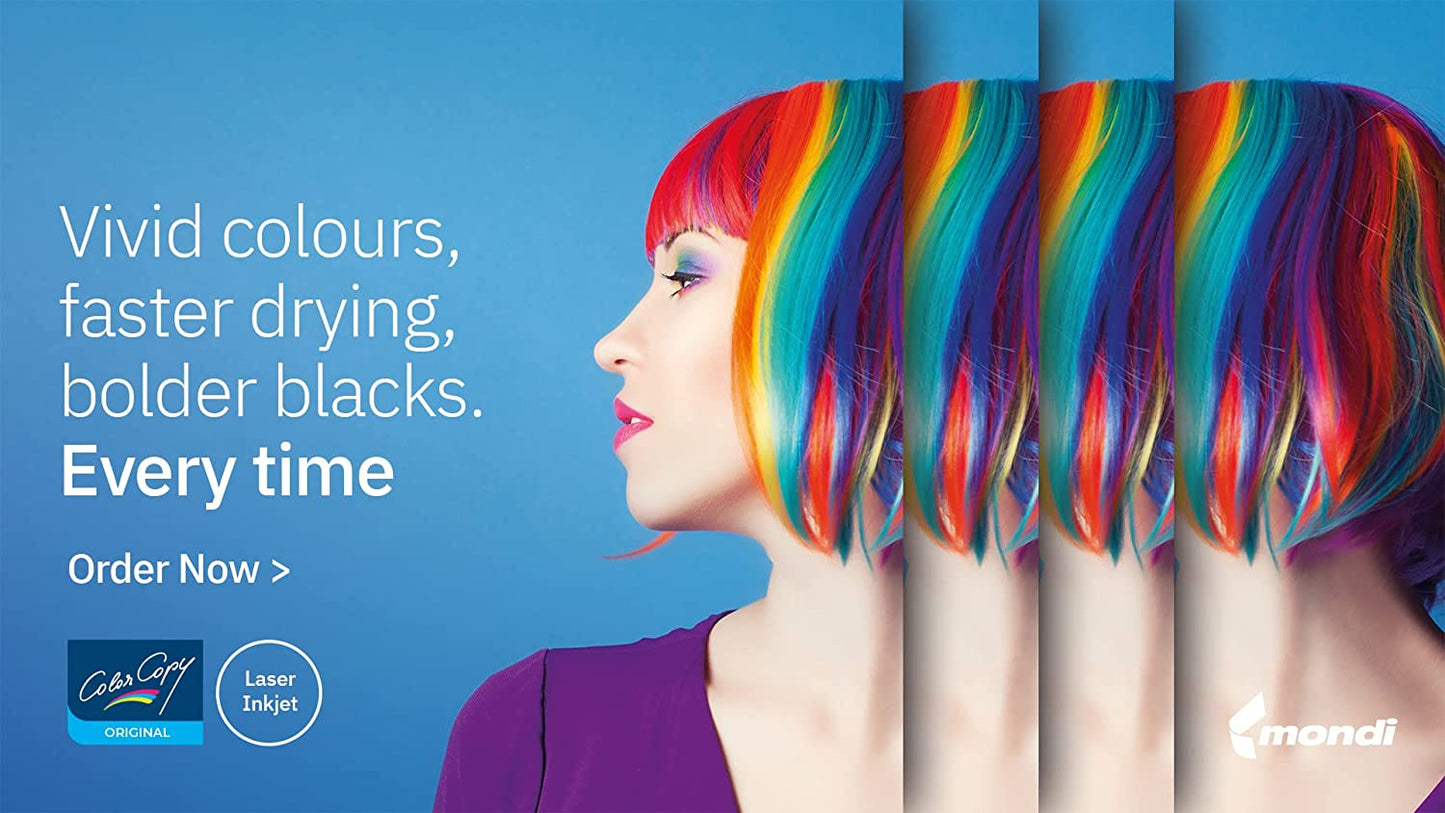 Color Copy A4 100gsm White Premimum Copier Paper 1-10 Reams (500 Sheet) - UK BUSINESS SUPPLIES