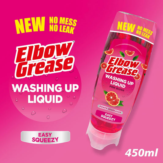 Elbow Grease Stand Up Washing Up Liquid | Pink Blush | 1 x 450ml