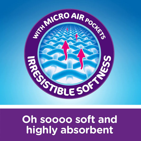 Cushelle Original 2-Ply Toilet Rolls 50% Longer Rolls (Pack of 6=9)