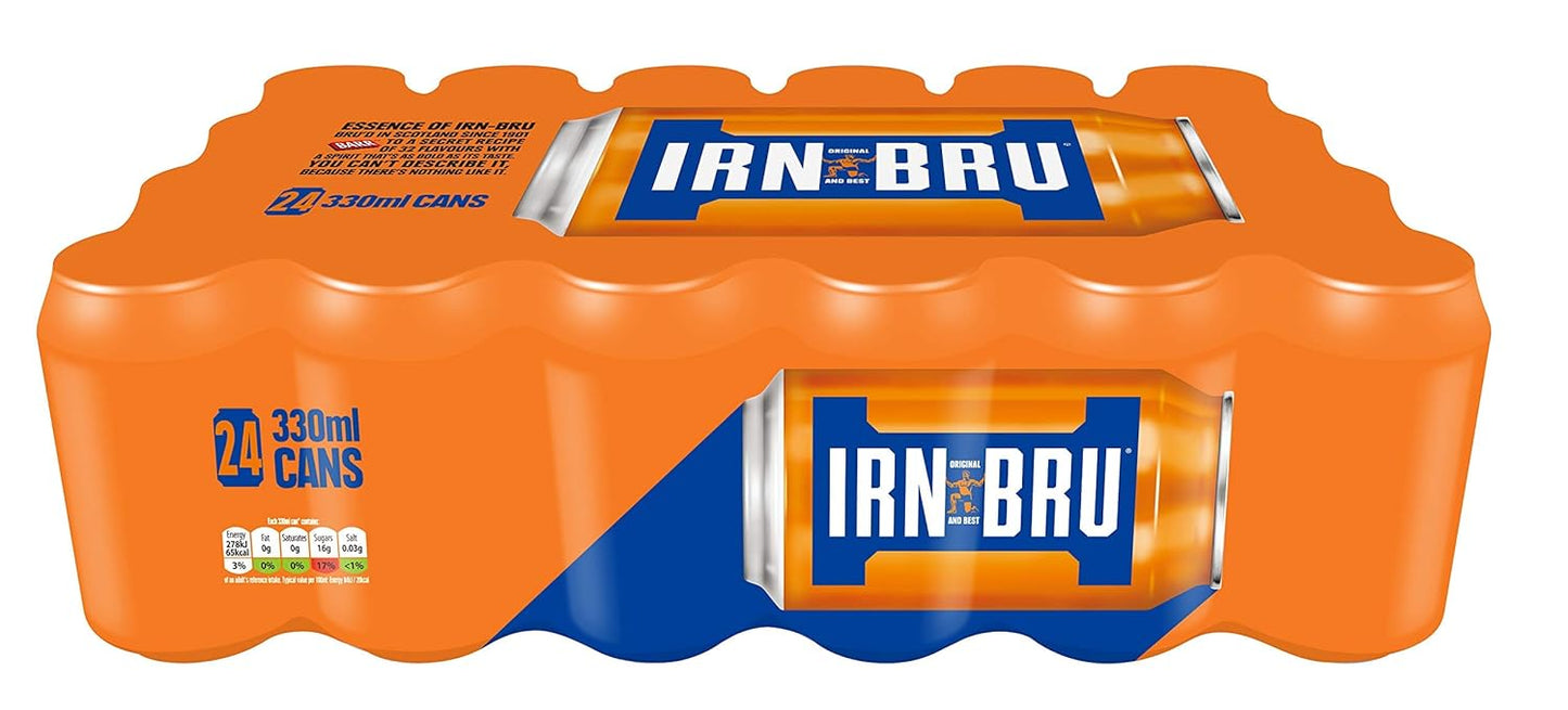 Barrs Irn Bru 330ml Cans (Pack of 24)