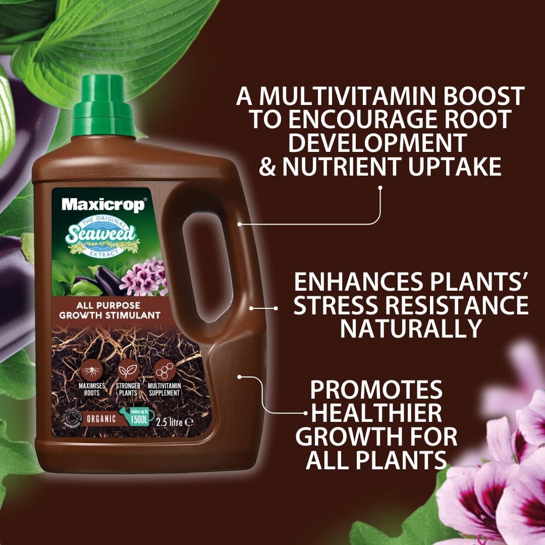 Maxicrop Original Seaweed Extract Organic Plant Growth Stimulant 2.5L