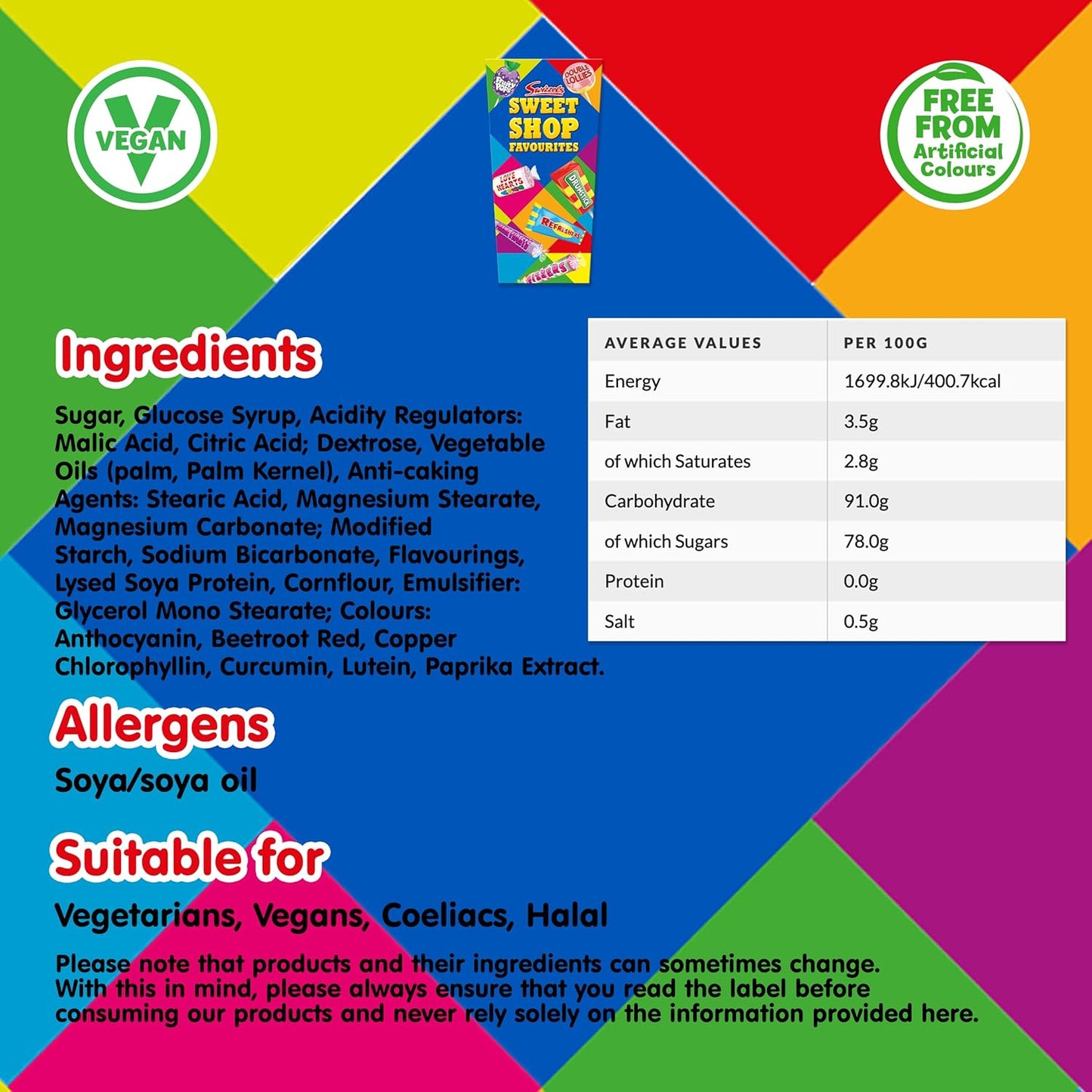 Swizzels Sweet Shop Favourite Cartons 324g