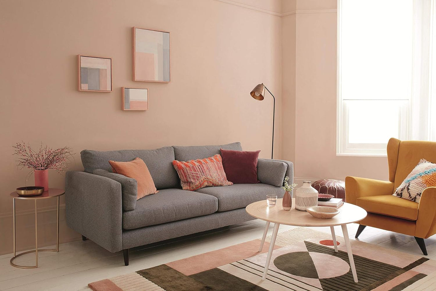 Dulux Matt Emulsion Paint For Walls And Ceilings - Soft Stone 2.5 Litres