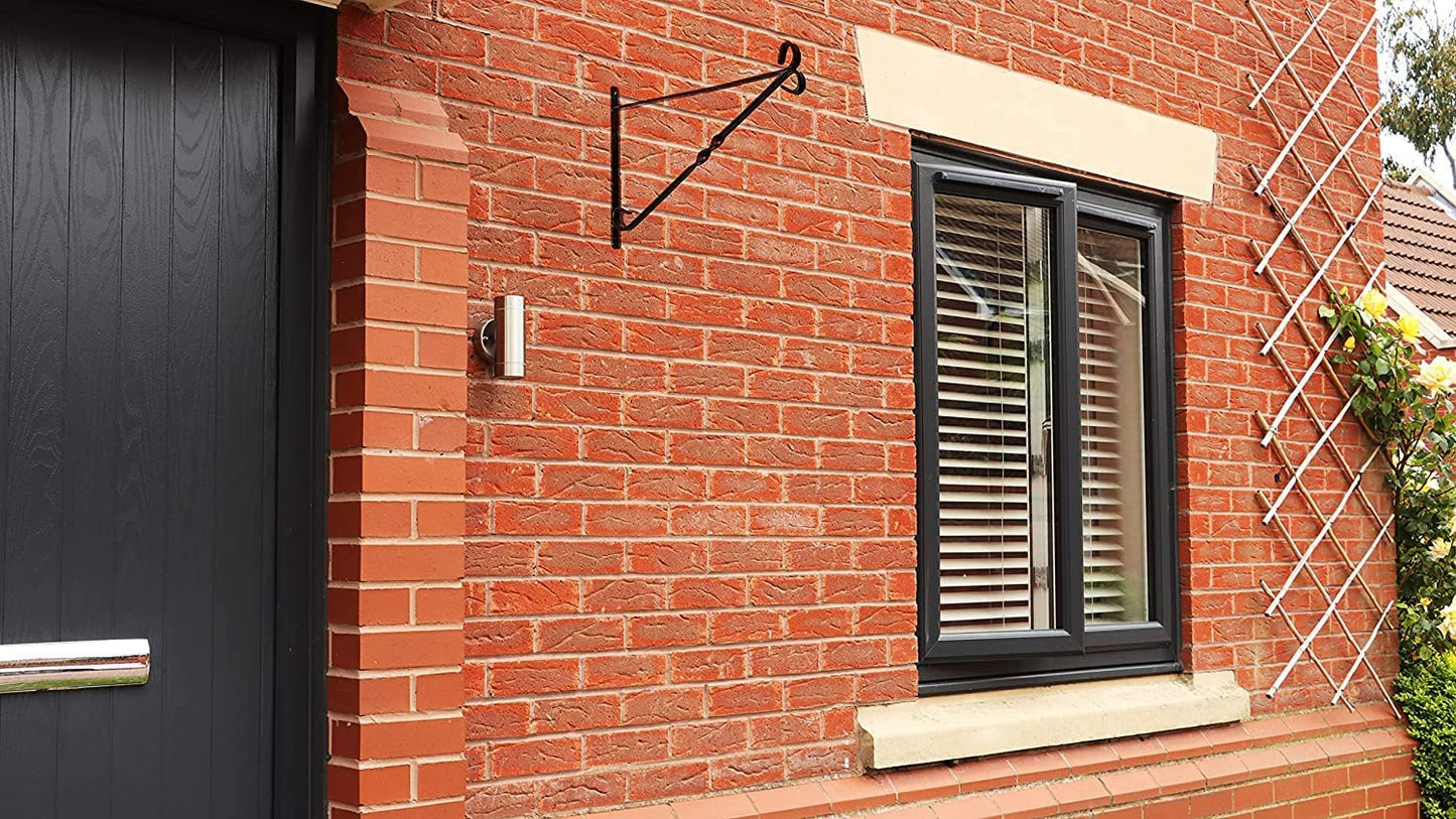 14 inch Hanging Basket Bracket BLACK