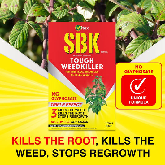 Vitax SBK Tough Weedkiller, Kills Down To The Roots 250ml