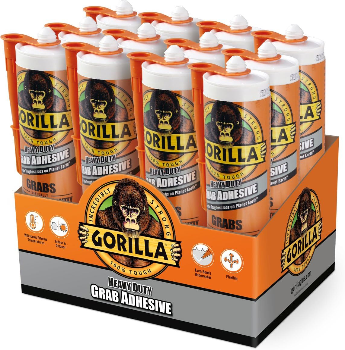 Gorilla Heavy Duty Grab Adhesive White 290ml