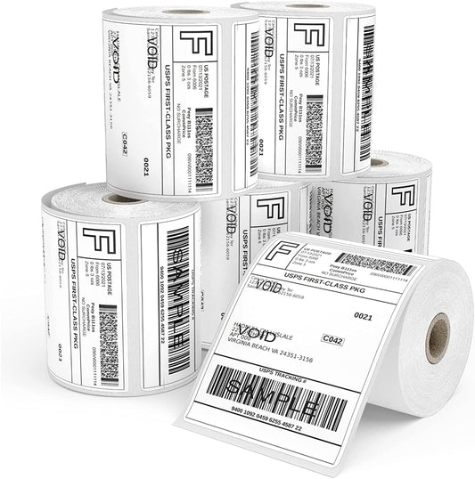 Roll-X Thermal Shipping Labels for Zebra Printer 6x4inch 250 Per Roll - UK BUSINESS SUPPLIES