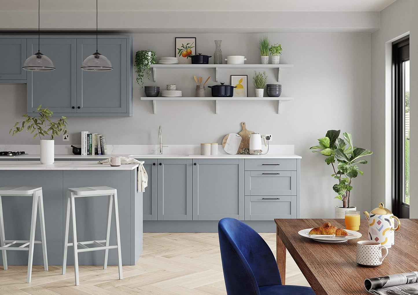 Dulux Matt Emulsion Paint For Walls And Ceilings - Goose Down 2.5 Litres