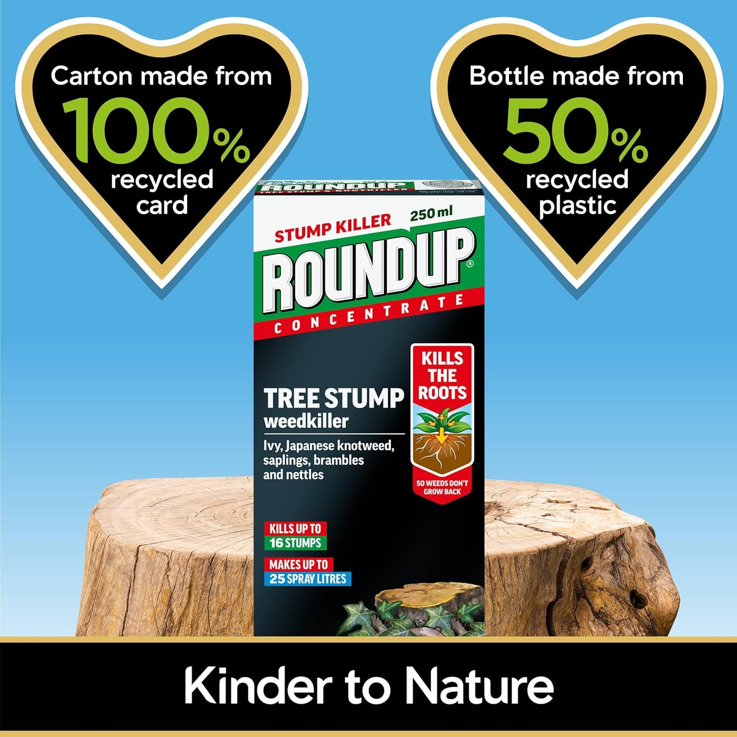 Roundup Tree Stump Weedkiller, Super Concentrate 250 ml