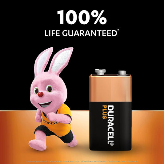 Duracell Plus Battery 9V (Pack of 2) 81275459
