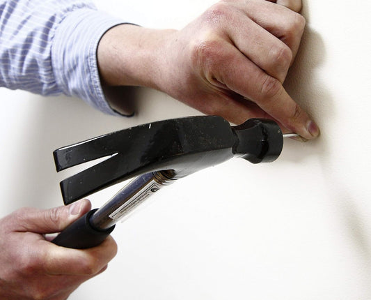 Rolson 10339 16 oz Claw Hammer Tubular Steel, Silver Black