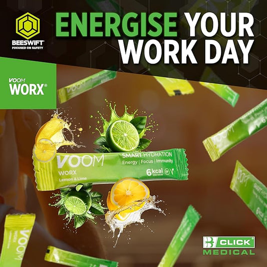 Voom Worx Lemon And Lime Refill Box White Pack 100's