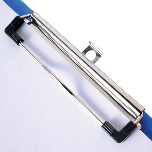 5 Star Clipboard Solid Plastic with Rounded Corners A4 Blue 913713