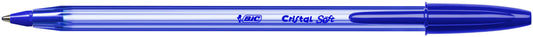 Bic Cristal Soft Ballpoint Pen 1.2mm Tip 0.35mm Line Blue (Pack 50) - 951434