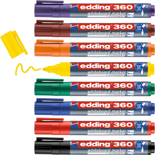 Edding 360 Drywipe Marker Assorted (Pack of 8) 4-360-8