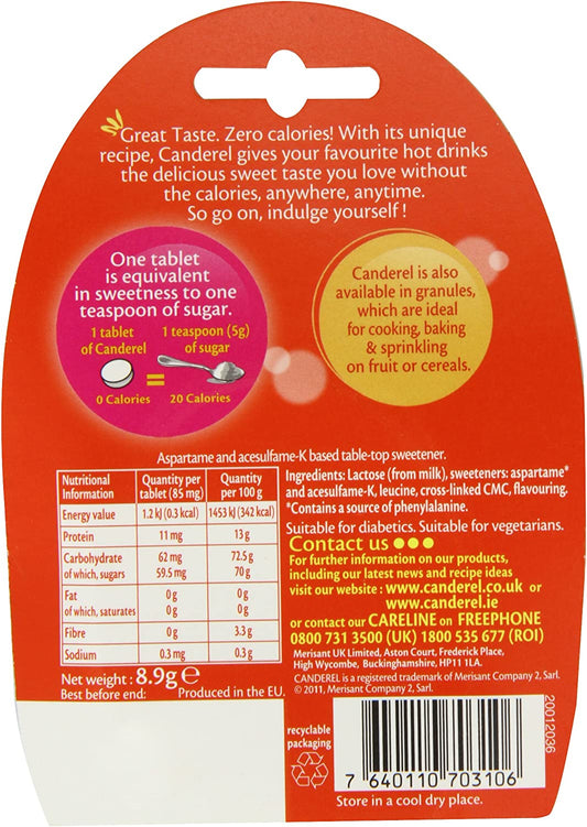 Canderel Low Calorie Sweetener 105 Tablets