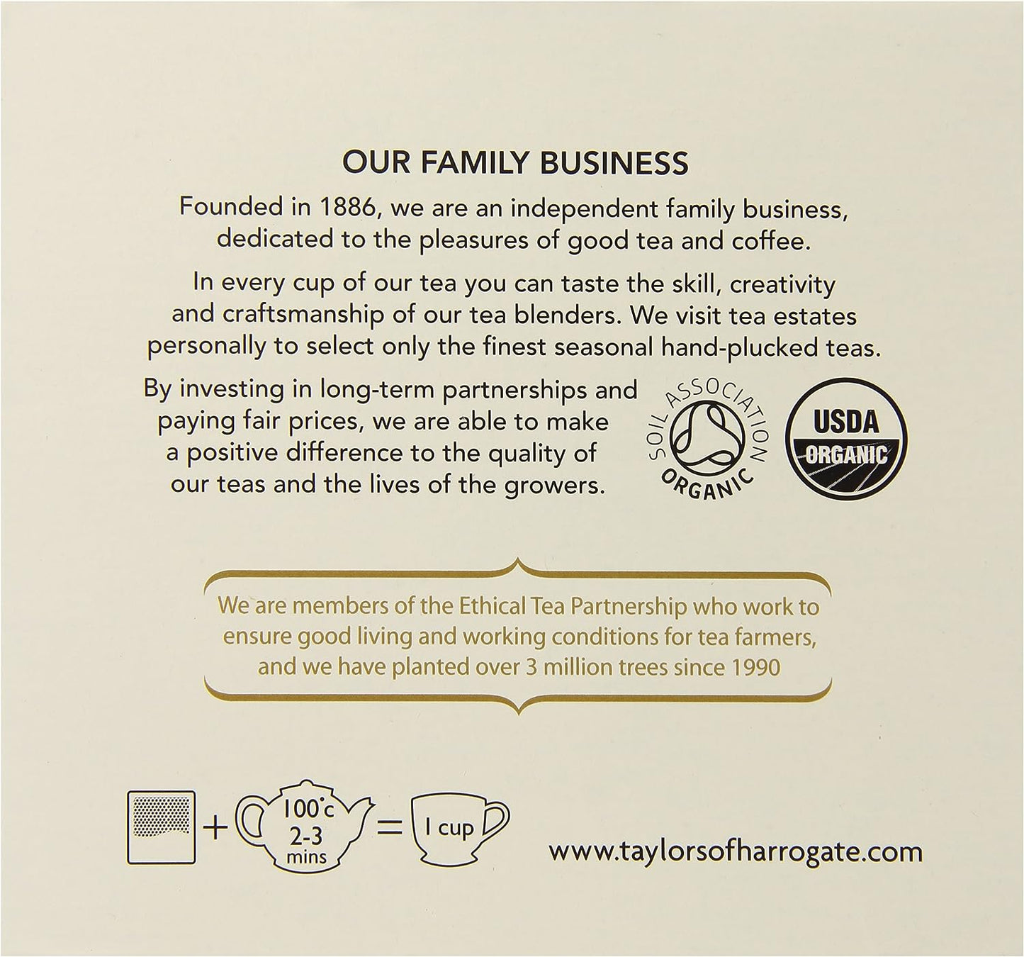 Taylors of Harrogate Chamomile Enveloped Tea Pack 100’s